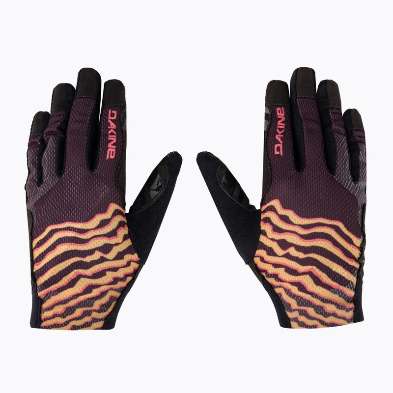 Dakine Covert women's cycling gloves maroon and brown D10003476 3