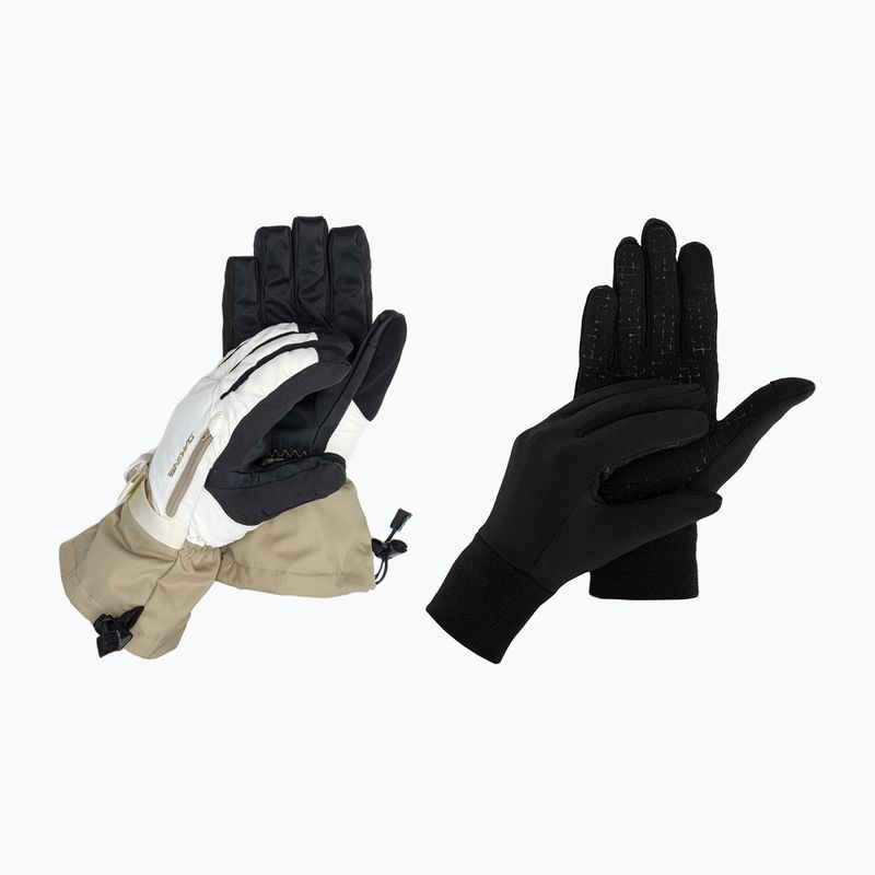Women's Dakine Sequoia Gore-Tex snowboard gloves beige D10003173
