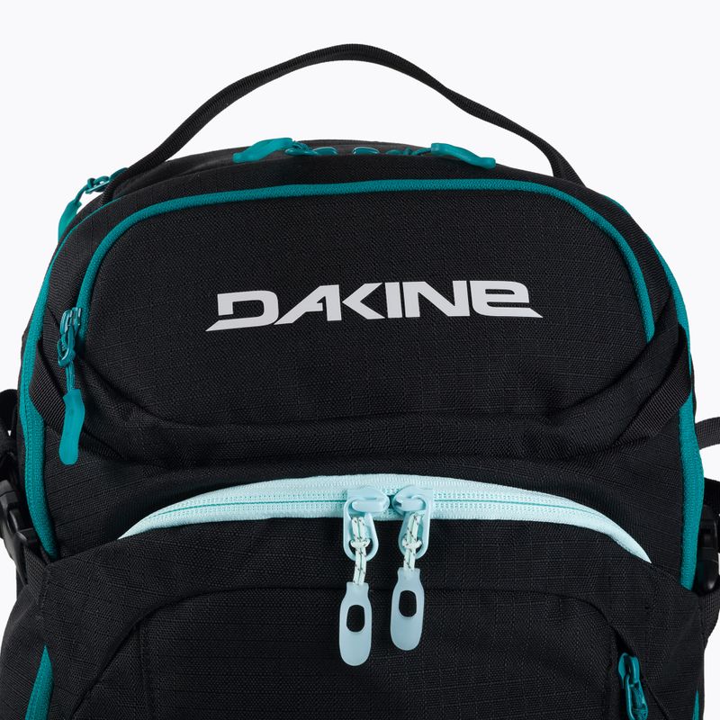 Dakine Heli Pro 20 women's snowboard backpack black-green D10003270 4