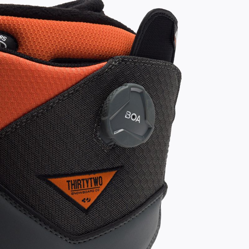 ThirtyTwo Lashed Double Boa Bradshaw men's snowboard boots orange 8105000453 6