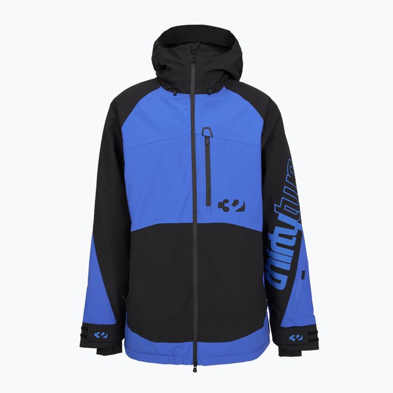 Men's ThirtyTwo Lashed Insulated snowboard jacket black/blue