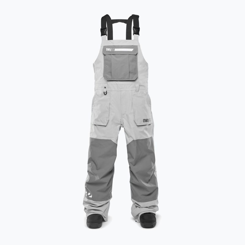 Men's snowboard trousers ThirtyTwo Basement Bib charcoal