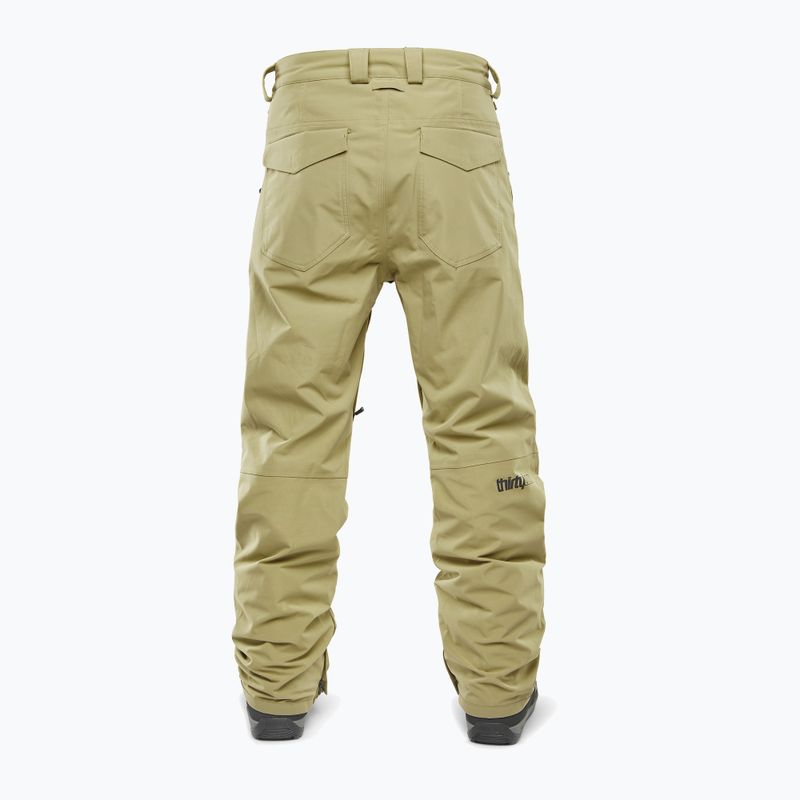 Men's ThirtyTwo Wooderson khaki snowboard trousers 2
