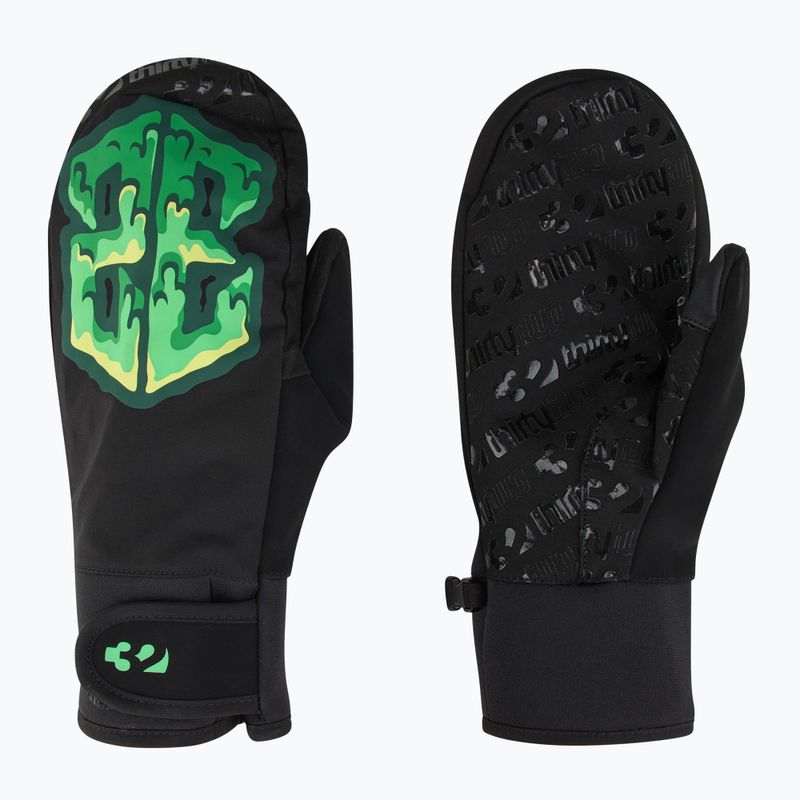 Men's snowboard glove ThirtyTwo Gateway Mitt black/green