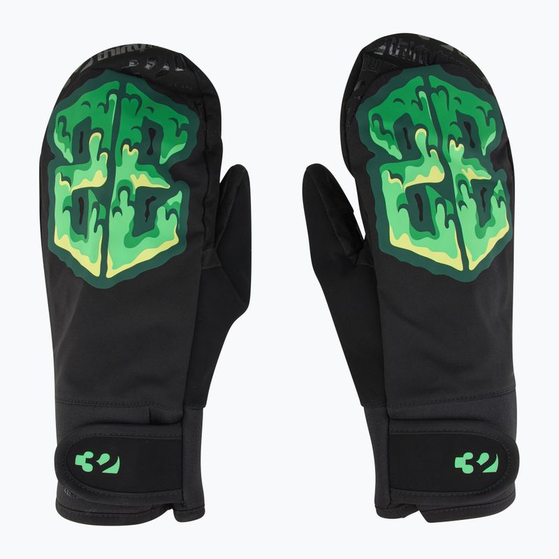 Men's snowboard glove ThirtyTwo Gateway Mitt black/green 2
