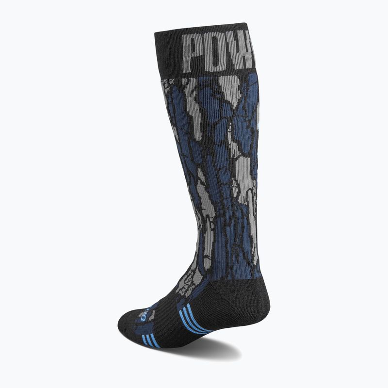 Men's ThirtyTwo Signature Merino snowboard socks black/blue 2