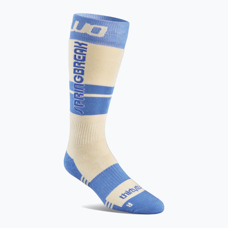 Men's ThirtyTwo Spring Break snowboard socks blue/tan