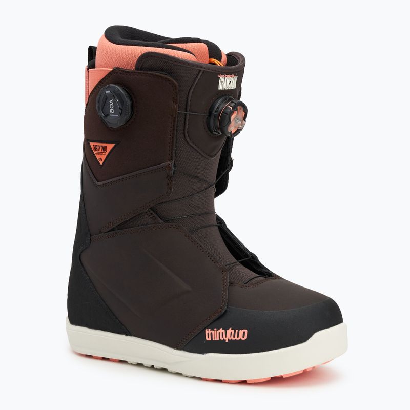 Men's snowboard boots ThirtyTwo Lashed Double Boa Bradshaw '24 brown