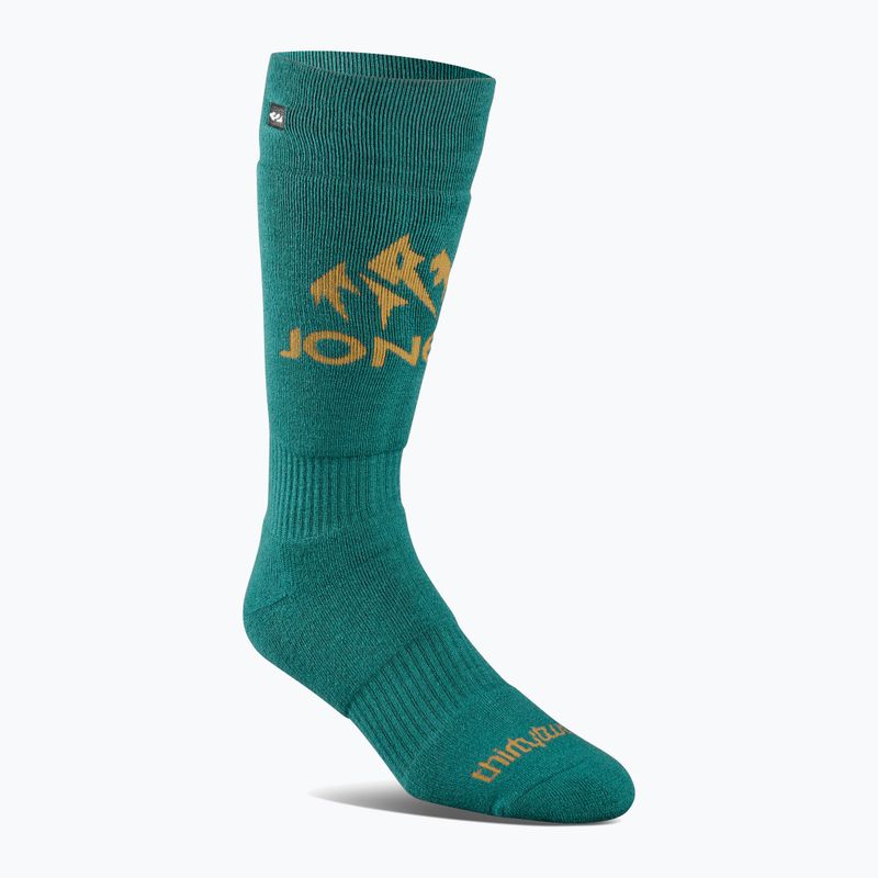 Men's ThirtyTwo Jones Merino Asi teal snowboard socks