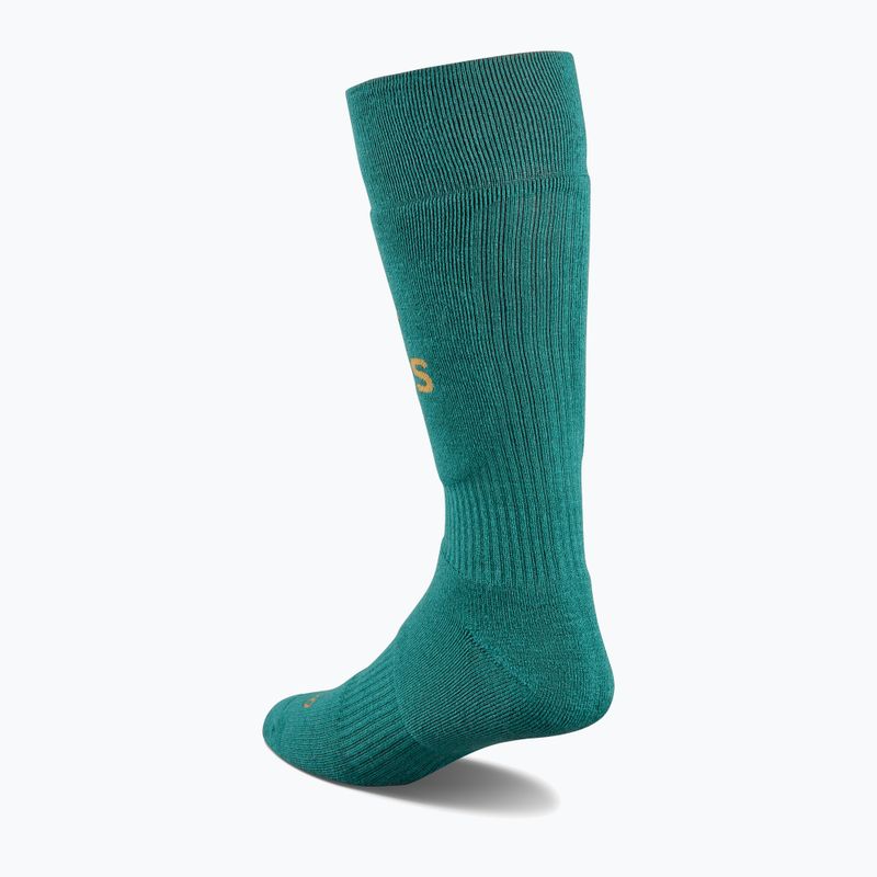 Men's ThirtyTwo Jones Merino Asi teal snowboard socks 2