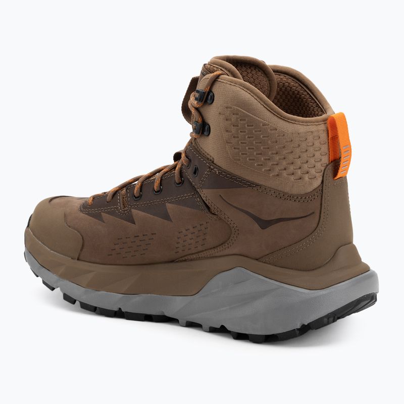 Men's trekking boots HOKA Kaha GTX otter/persimmon/orange 3