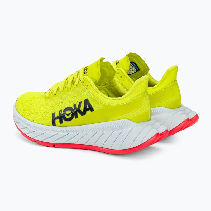 Women's running shoes HOKA Carbon X 2 evening primrose/fiesta 4