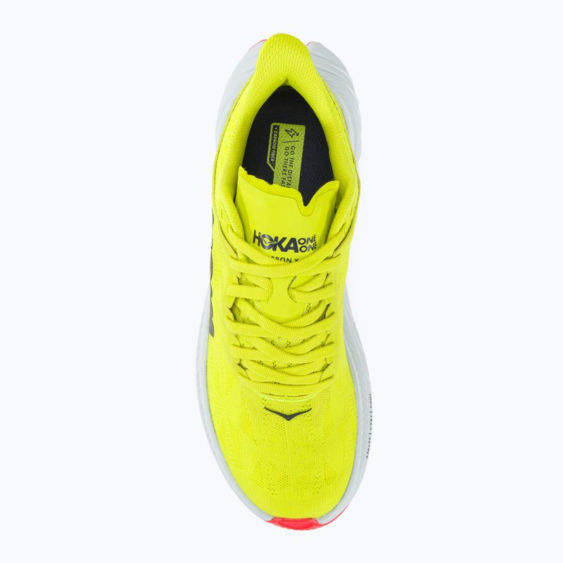 Women's running shoes HOKA Carbon X 2 evening primrose/fiesta 7
