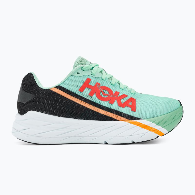 HOKA Rocket X eggshell blue/black running shoes 3