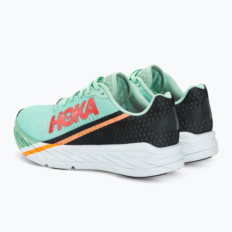 HOKA Rocket X eggshell blue/black running shoes 4