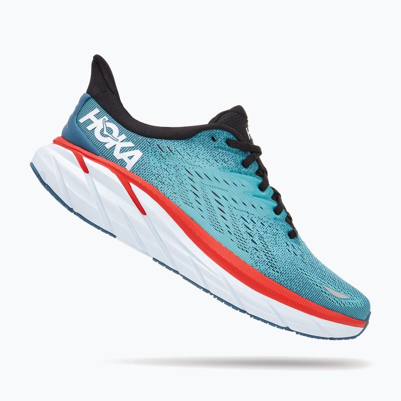 HOKA men's running shoes Clifton 8 blue 1119393-RTAR 11