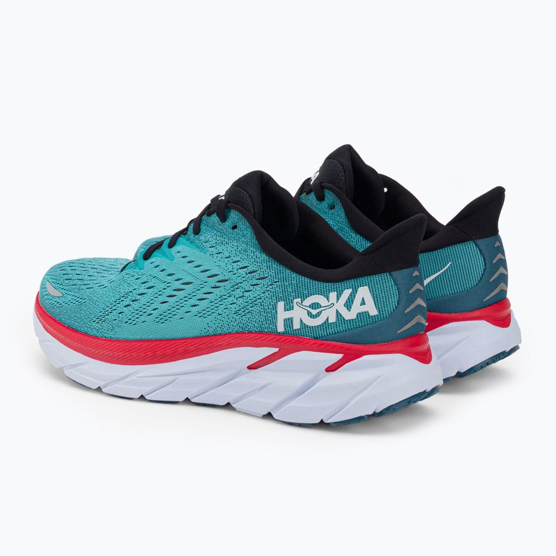 HOKA men's running shoes Clifton 8 blue 1119393-RTAR 3