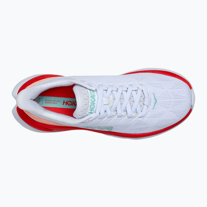 Women's running shoes HOKA Mach 4 white/fiesta 10