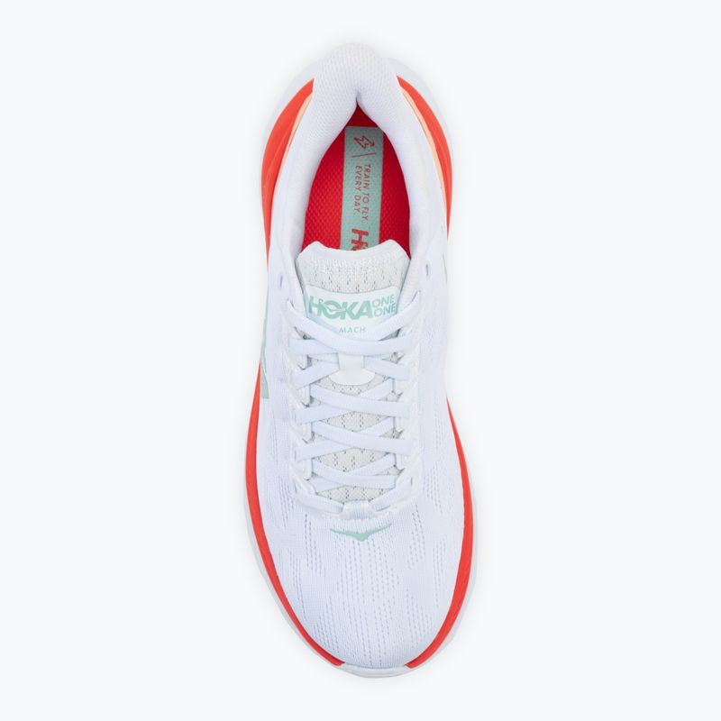 Women's running shoes HOKA Mach 4 white/fiesta 6