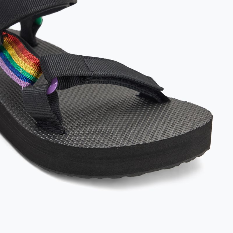 Women's sandals Teva Midform Universal Pride black rainbow 7