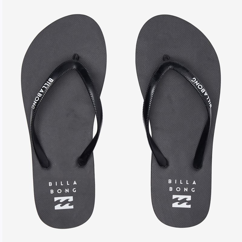 Women's Billabong Dama flip flops black white 2 11