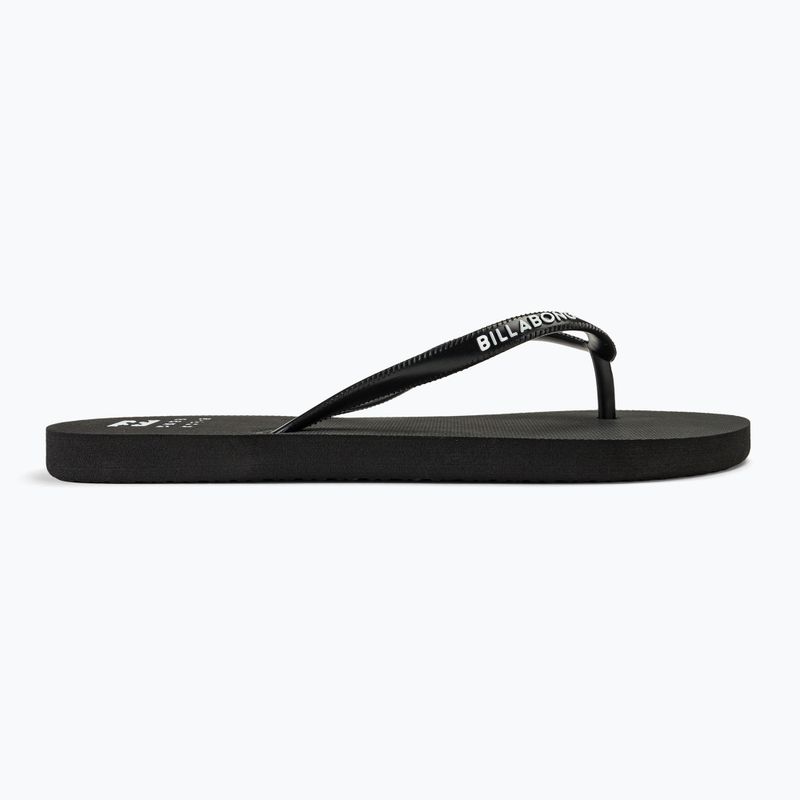 Women's Billabong Dama flip flops black white 2 2