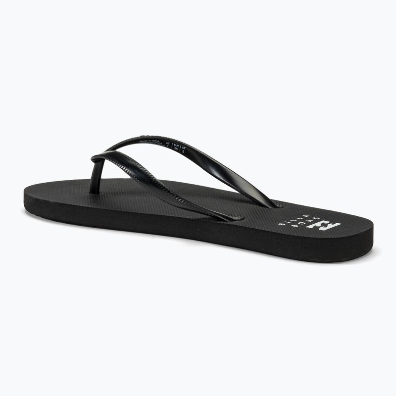 Women's Billabong Dama flip flops black white 2 3