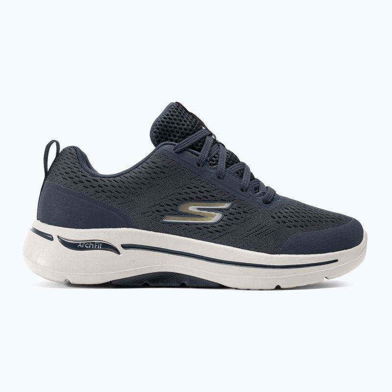 Men's SKECHERS Go Walk Arch Fit Idyllic navy/white/gold shoes 2