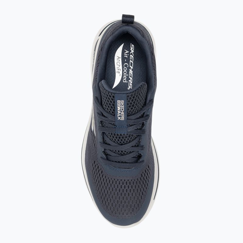 Men's SKECHERS Go Walk Arch Fit Idyllic navy/white/gold shoes 6