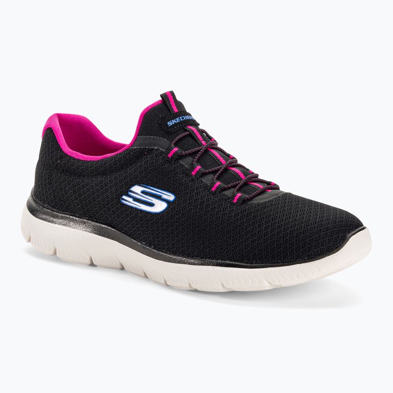 Women's training shoes SKECHERS Summits black/hot pink