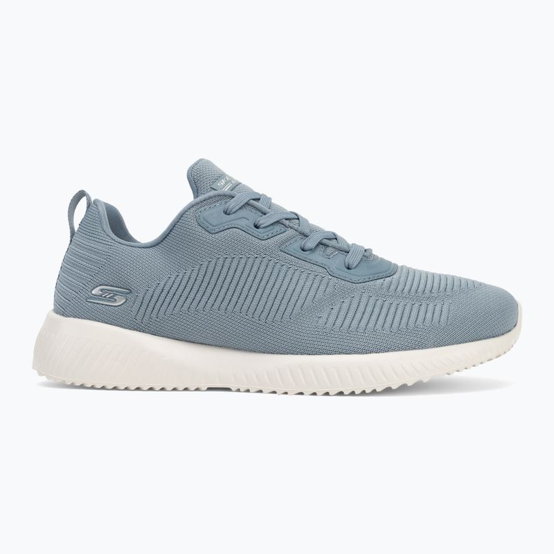 Women's SKECHERS Bobs Sport Squad Tough Talk light blue shoes 2