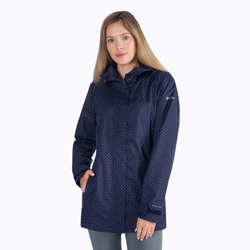 Women's Columbia Splash A Little II 468 membrane rain jacket navy blue 1771064