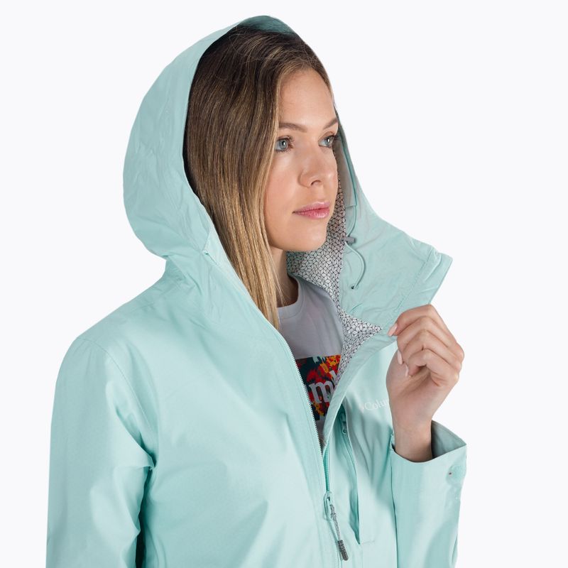 Columbia Omni-Tech Ampli-Dry 329 light blue women's membrane rain jacket 1938973 6