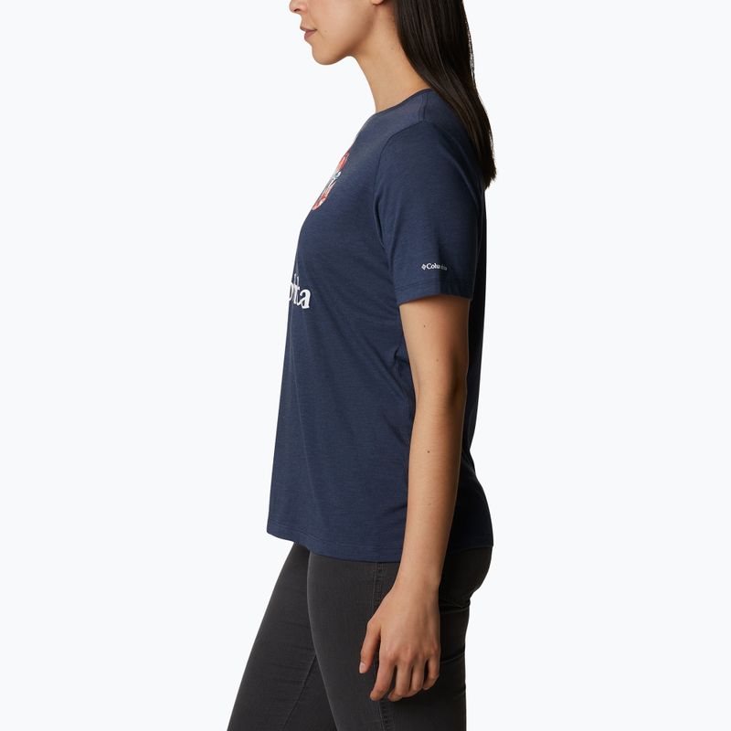 Columbia Bluebird Day Relaxed women's trekking shirt navy blue 1934002 3