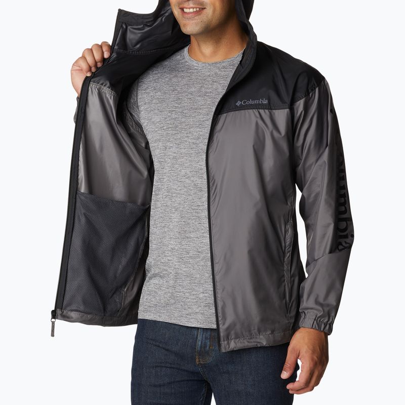 Columbia Flash Challenger Novelty grey men's wind jacket 1988715023 7