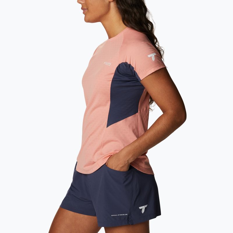 Columbia Titan Pass Ice women's trekking shirt pink 1991921 3