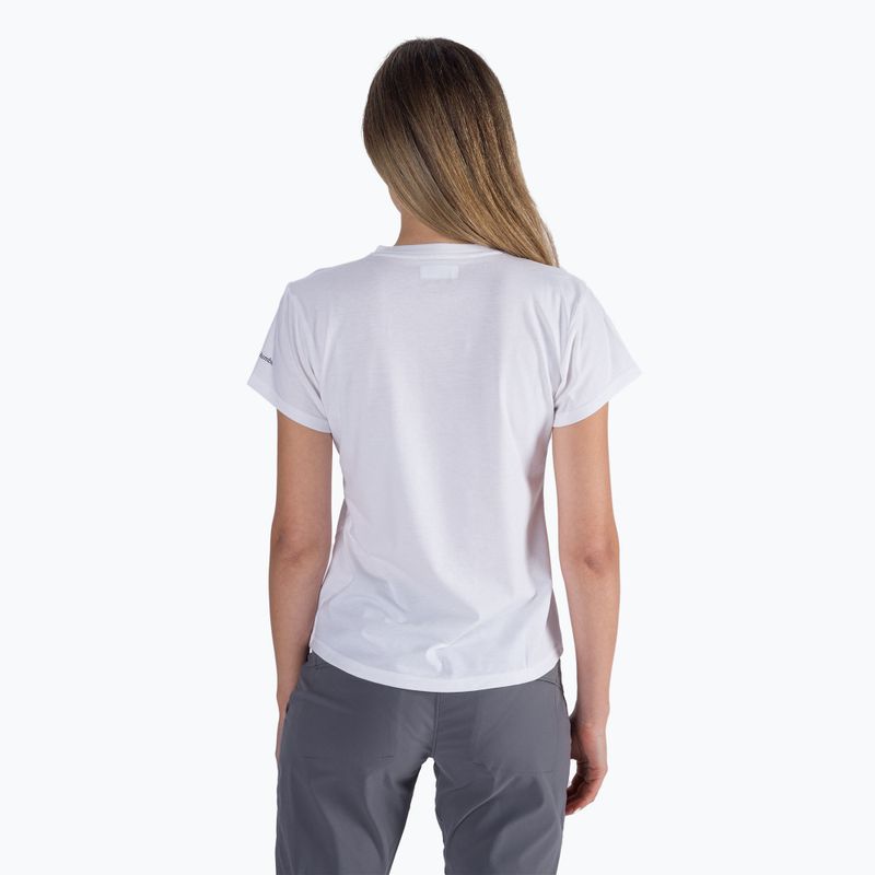 Women's trekking shirt Columbia Sun Trek Graphic white 1931753 3
