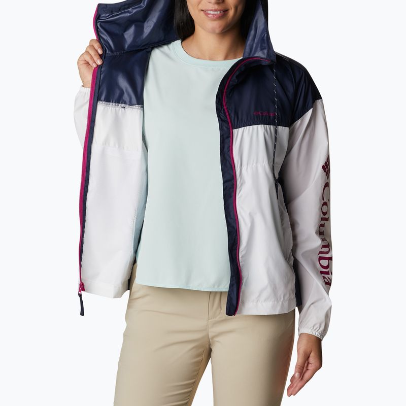Columbia Flash Challenger Novelty women's wind jacket white 1989503102 7