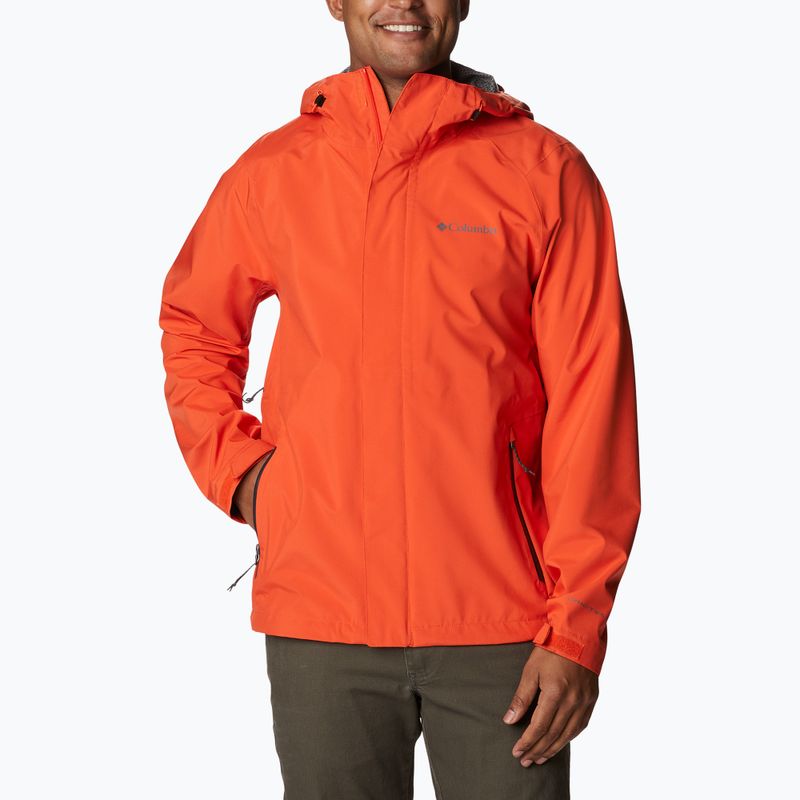 Columbia men's Earth Explorer Shell 813 rain jacket orange 1988612