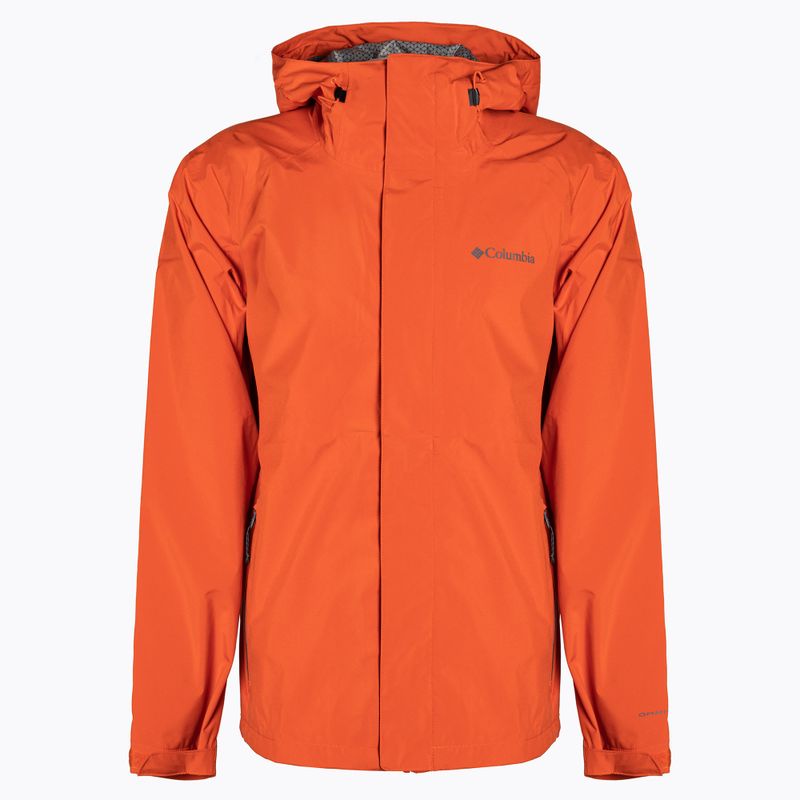 Columbia men's Earth Explorer Shell 813 rain jacket orange 1988612 17
