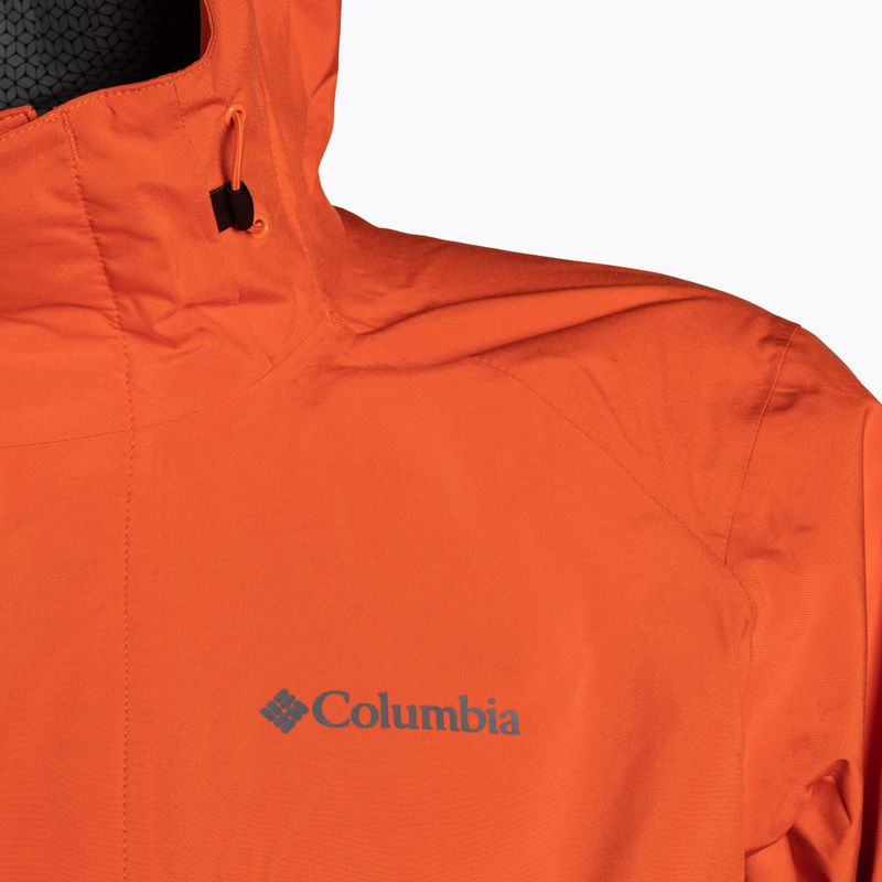 Columbia men's Earth Explorer Shell 813 rain jacket orange 1988612 19
