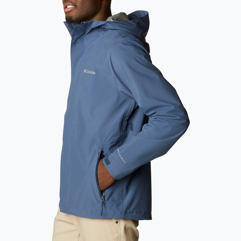 Columbia Earth Explorer men's rain jacket navy blue 1988612 9