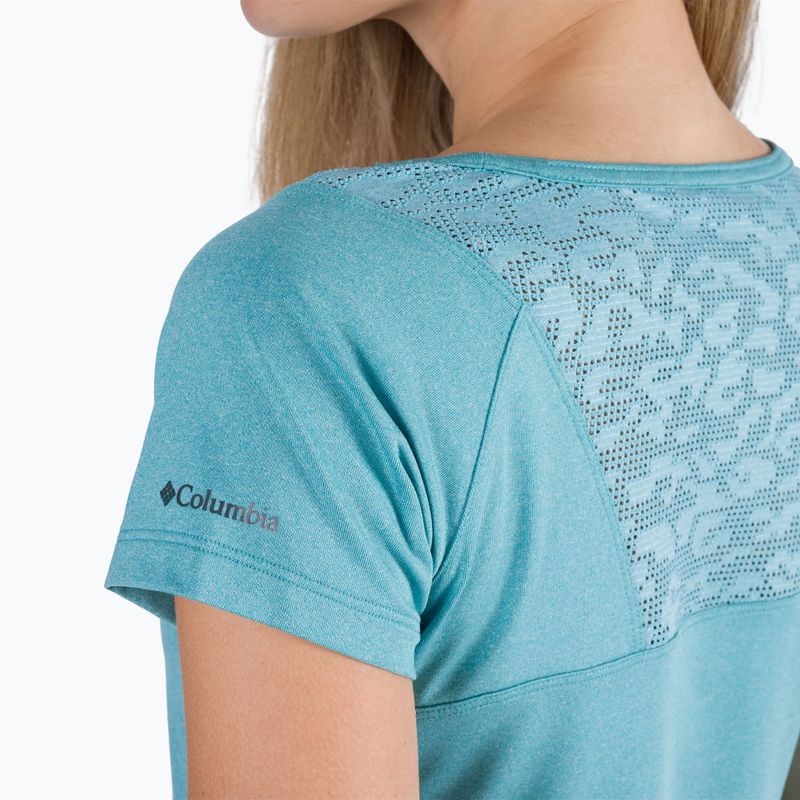 Columbia Peak To Point II Women's Trekking T-Shirt Blue 1885463 5