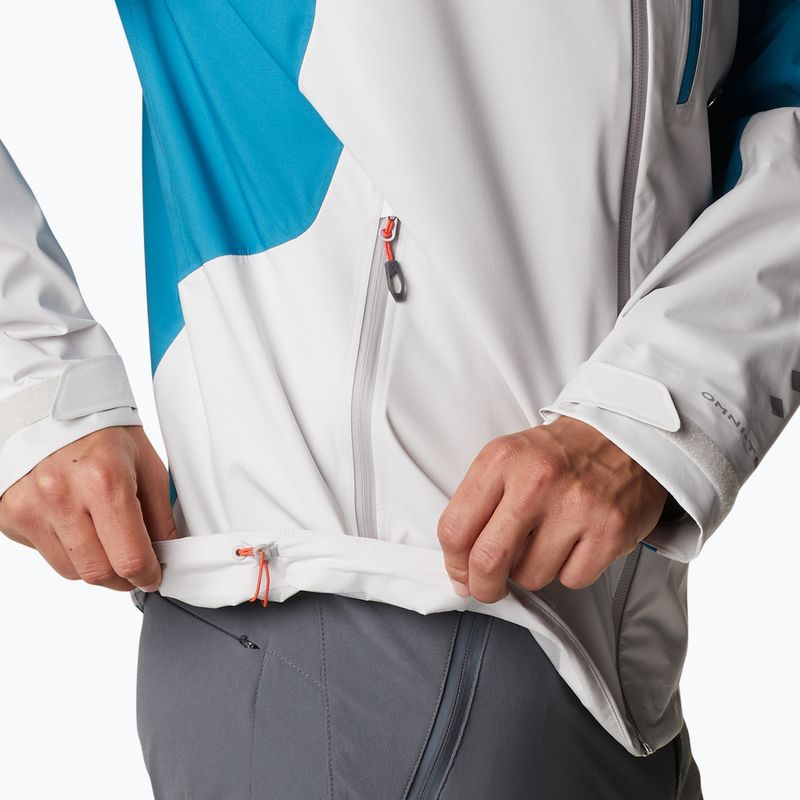 Columbia men's Titan Pass 2.5L Shell rain jacket blue-grey 1888941 2
