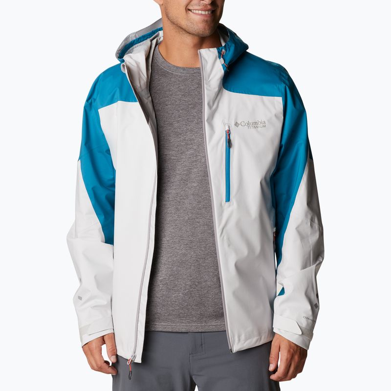 Columbia men's Titan Pass 2.5L Shell rain jacket blue-grey 1888941 4