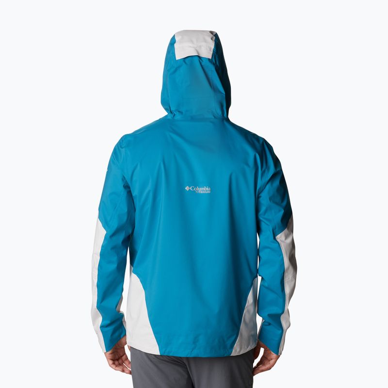 Columbia men's Titan Pass 2.5L Shell rain jacket blue-grey 1888941 5