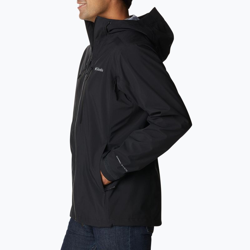 Columbia Peak Creek Shell 010 men's rain jacket black 1988892 2
