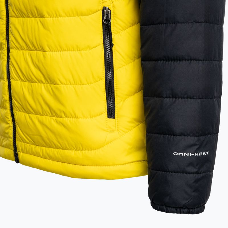 Columbia Powder Lite Hooded men's down jacket black/yellow 1693931 9