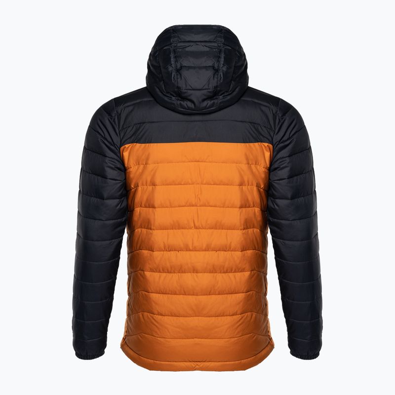 Columbia Powder Lite Hooded Orange/Black Men's Down Jacket 1693931 2