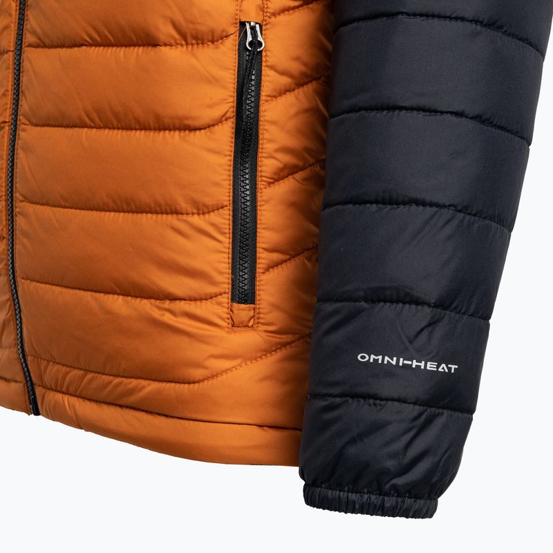 Columbia Powder Lite Hooded Orange/Black Men's Down Jacket 1693931 4